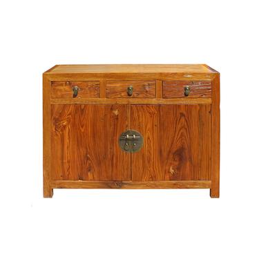 Chinese Distressed Drift Brown Sideboard Console Table Cabinet cs4177E 