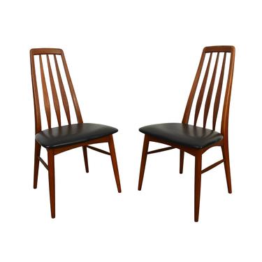 Eva Teak Dining Chairs by Niels Koefoed for Koefoed Hornslet Danish Modern 