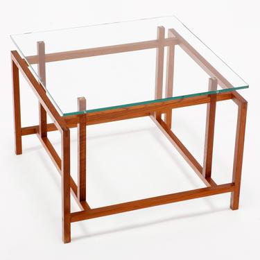 Danish Modern Henning Nørgaard for Komfort Teak and Glass Side Table 