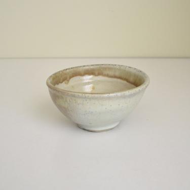 Vintage Light Mint Handmade Pottery Bowl | Studio Craft Handmade Raku Ceramic by George Roby | Mid Century Ceramic 