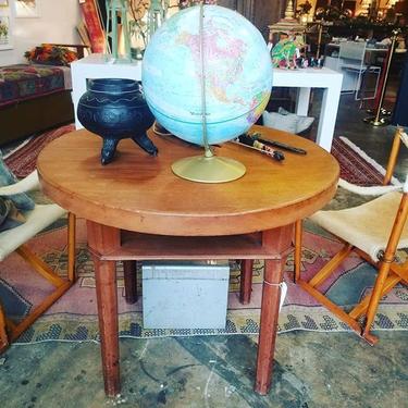                   Mid Century Round Side Table. $525