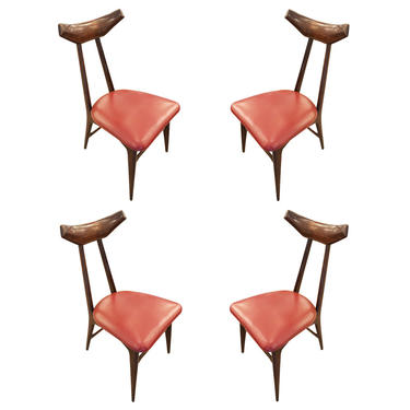 Set of Four Chairs in the Manner of Ico Parisi