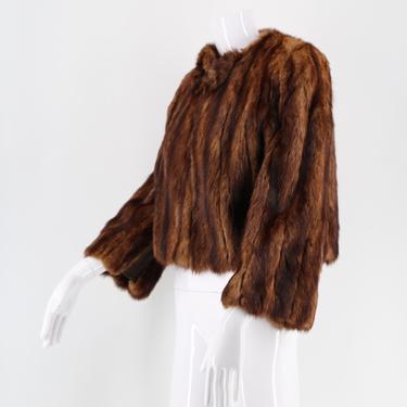 40s Sable fur cropped jacket : Henri Bendel vintage fur bolero jacket with period details vintage 1940s coat 