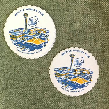 Vintage Seattle World&#8217;s Fair Coasters &#8211; Set of 7