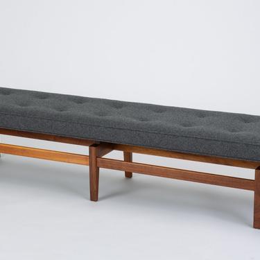 Long Upholstered Bench by Jens Risom