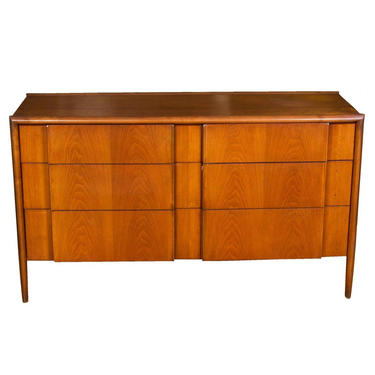 Free and Insured Shipping Within US - Mid Century Modern Walnut Dresser 
