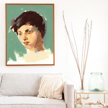 Lovely .  extra large wall art . giclee print 