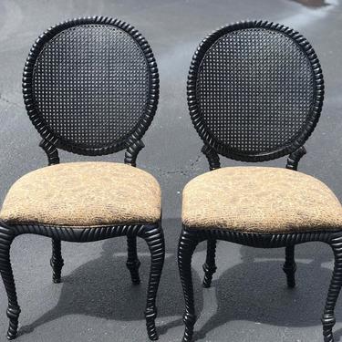 Pair - rope and tassel - nautical rope - knot chairs 