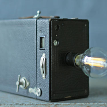 vintage Kodak Brownie camera turned lamp 