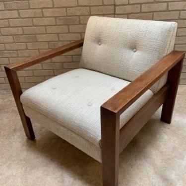 Mid Century Modern The Gunlocke Company NY Lounge Chair Newly Upholstered