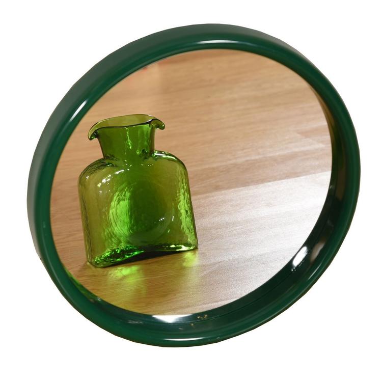 Round Green Vintage Mirror