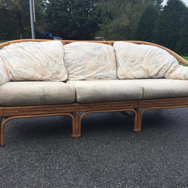 Vintage Rattan Sofa 