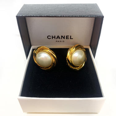 Chanel Pearl Clip-On Earrings