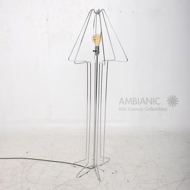 Koch &amp; Lowy Cool Chrome Tubular Architectural Floor Lamp George Kovacs Style 70s 