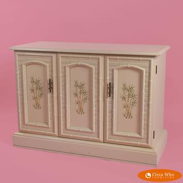 Faux Bamboo Chinoiserie Cabinet