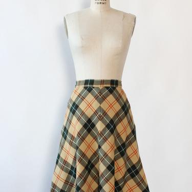 Spruce Plaid A-line Skirt XS/S