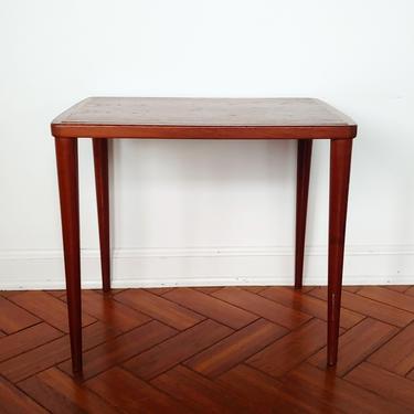 Vintage Danish Modern Teak Side End Table 