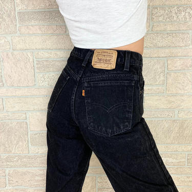 Levi's 550 Student Fit Black Jeans / Size 24 25 