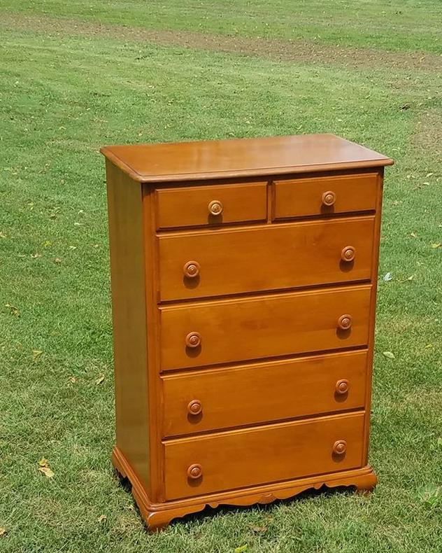 SOLD. SOLD.                   Kling Maple 6 Drawer Chest, $319.