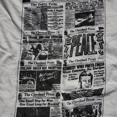 Vintage T-shirt John F Kennedy 1960s 1961 35th president Ohio Press tee  Hanes Amazing tee condition Unique Retro 