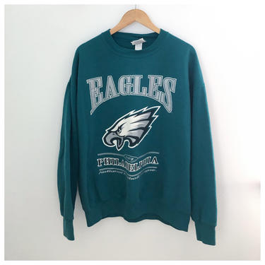 Vintage 90s Philadelphia Eagles Pull Over Sweatshirt XLarge 