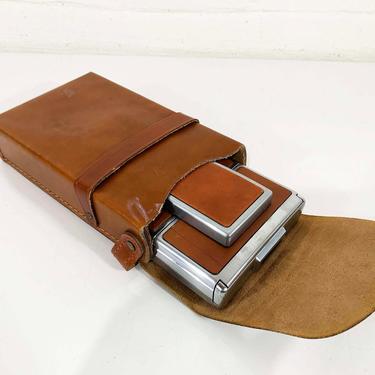 True Vintage Polaroid SX-70 Case Structure Bag Instant Film Photography Impossible Project Time Zero Originals 1970s 70s Brown Leather Tan 