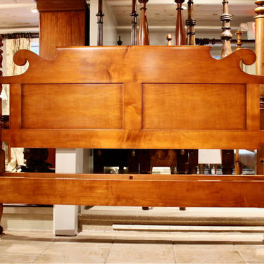 Empire Urn Top in Maple, Original Posts Circa 1830, Resized to King