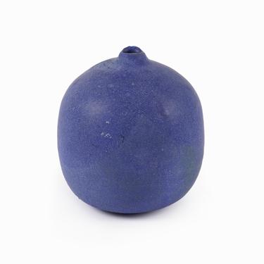 Cobalt Blue Ceramic Vase Vintage 