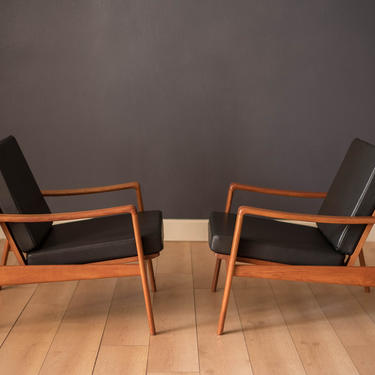 Vintage Pair of Danish Komfort Teak Lounge Chairs by Arne Wahl Iversen 