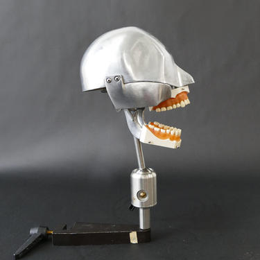 1960's Aluminum Dental Phantom on Articulating Display
