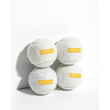 Wild One - Set Of 4 Tennis Balls - White