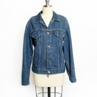 1970s Denim Jacket Jean Roebucks Cotton S 