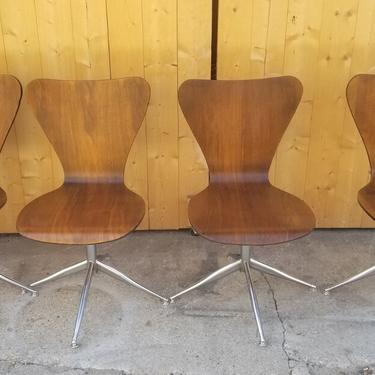 Vintage Arne Jacobsen Bentwood Viko Chairs by Baumritter - Set of 4