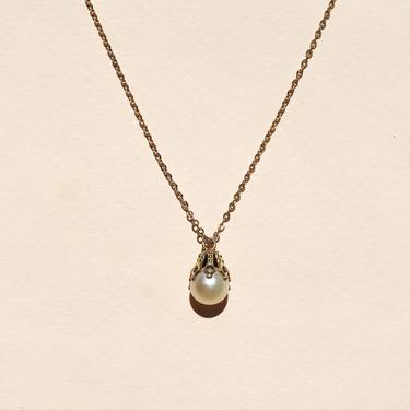 '60s GOLD FILLED PEARL NECKLACE