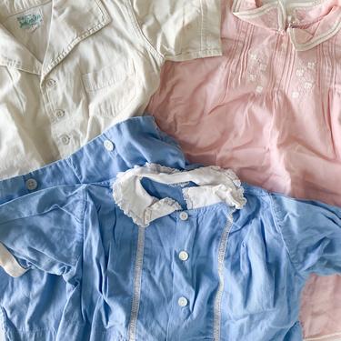 Antique/Vintage lot of 3 baby outfits / 3-4T 
