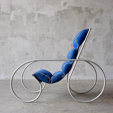 Aluminum Art Deco Chair 