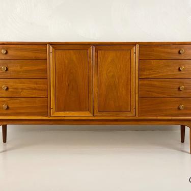 Large Walnut Dresser by Kipp Stewart for Drexel Declaration, Circa 1960s - Please ask for a shipping quote before you buy. 
