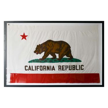 Vintage Fabric California State Bear Flag