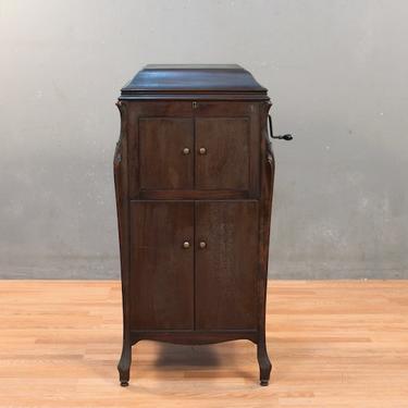Art Deco Upright Victrola Record Cabinet – ONLINE ONLY