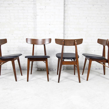 mid century modern set of 4 chairs Foster McDavid