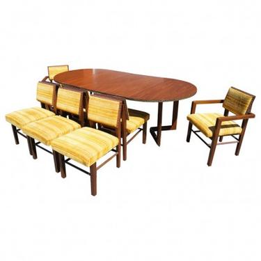 Taliesin Dining Table &amp; Eight Chairs by Frank Lloyd Wright for Heritage-Henredon