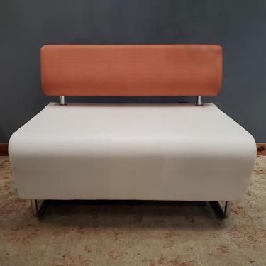 KI Hub® Modular Seating White and Orange Lounge Seats