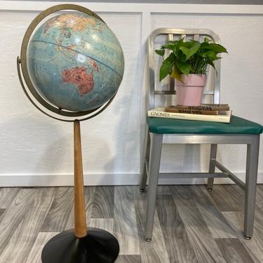Vintage Globe Standing Mid Century Vintage Globe, Rand McNally  Globe Vintage Globe Replogle 