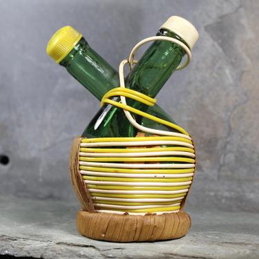 Vintage Double Decanter Wine Bottle Salt &amp; Pepper Shakers  | FREE SHIPPING 