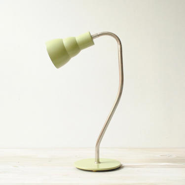 Vintage Green Desk Lamp, Gooseneck Lamp, Adjustable Desk Lamp 