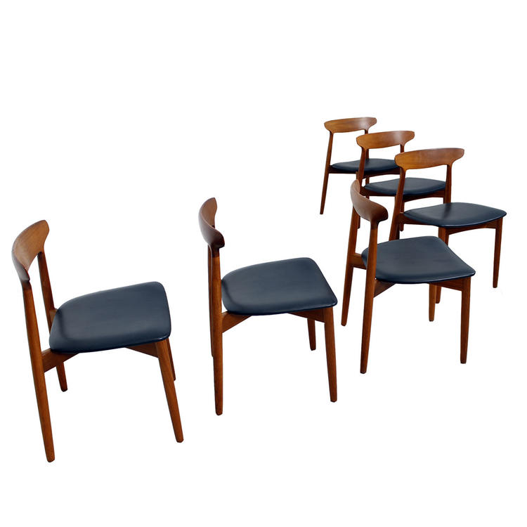 Set of 6 Randers Teak Dining Chairs