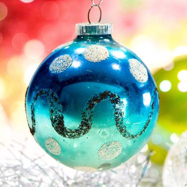 VINTAGE: West German Mercury Glass Ornament - Christmas Ornament - Glittered Ornament - Made in Germany - SKU 30-408-00031212 