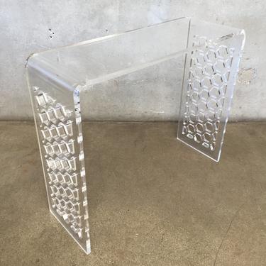 Modern Lucite Console Table
