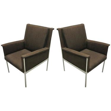 Pair of Armchairs in the Manner of Florence Knoll, C. 1960