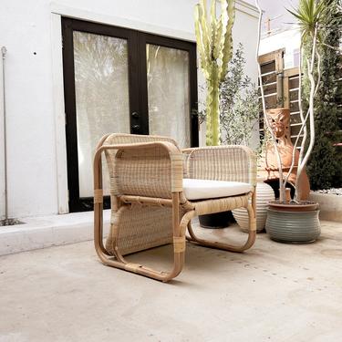 New Woven Cypress Rattan Wicker Chair - Natural 